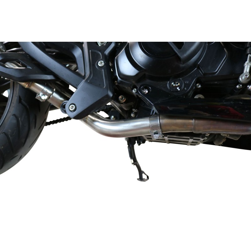 Scarico GPR compatibile con Benelli 502 C 2019-2020, Decatalizzatore, Collettore decatalizzore, applicazione racing