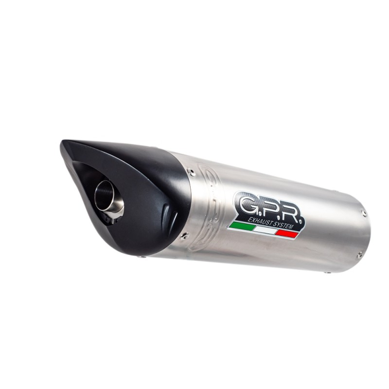 Scarico GPR compatibile con Benelli Tnt 899 2008-2016, Tiburon Titanium, Scarico omologato, silenziatore con db killer estraibil