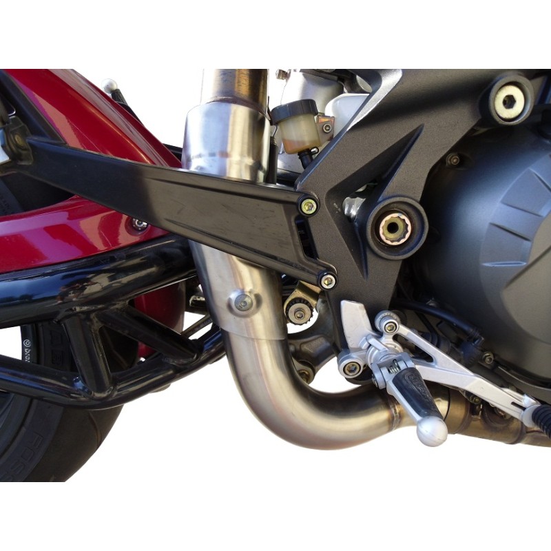 Scarico GPR compatibile con Benelli Tre K 899 2006-2016, Decatalizzatore, Collettore decatalizzore, applicazione racing