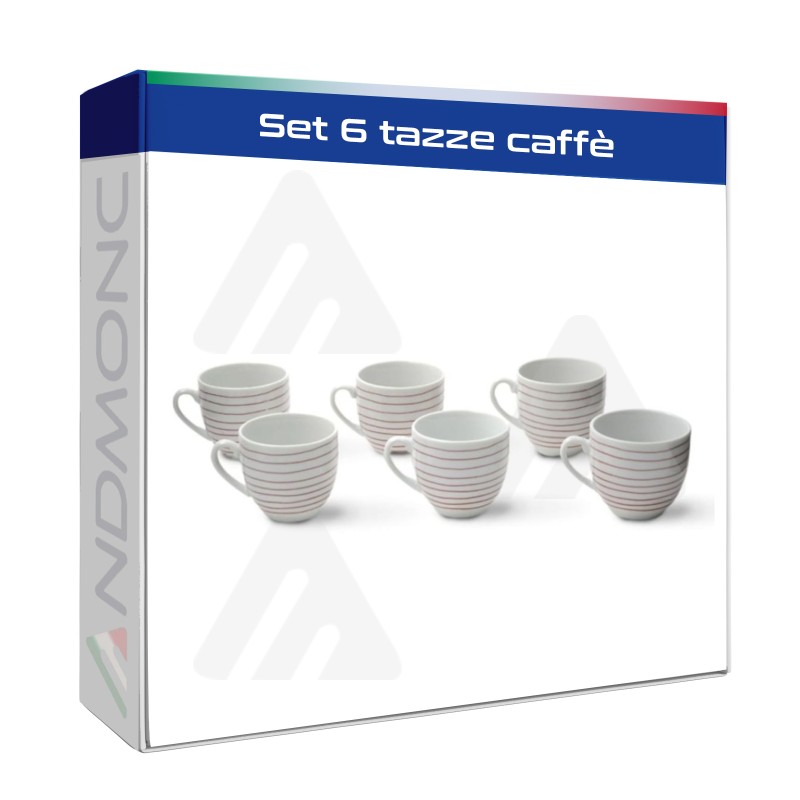 set 6 tazze caffè