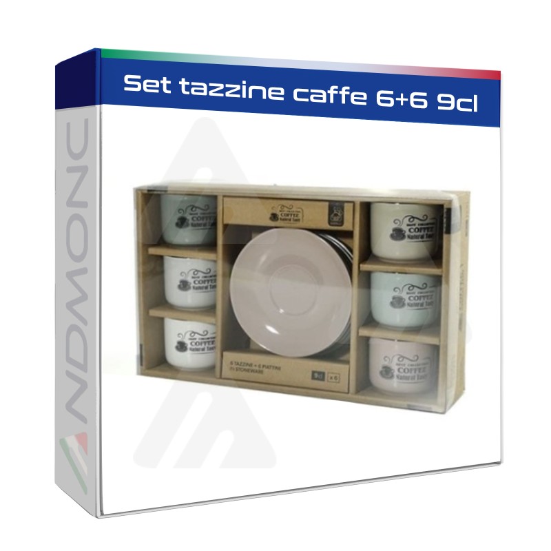 set tazzine caffe 6+6 9cl