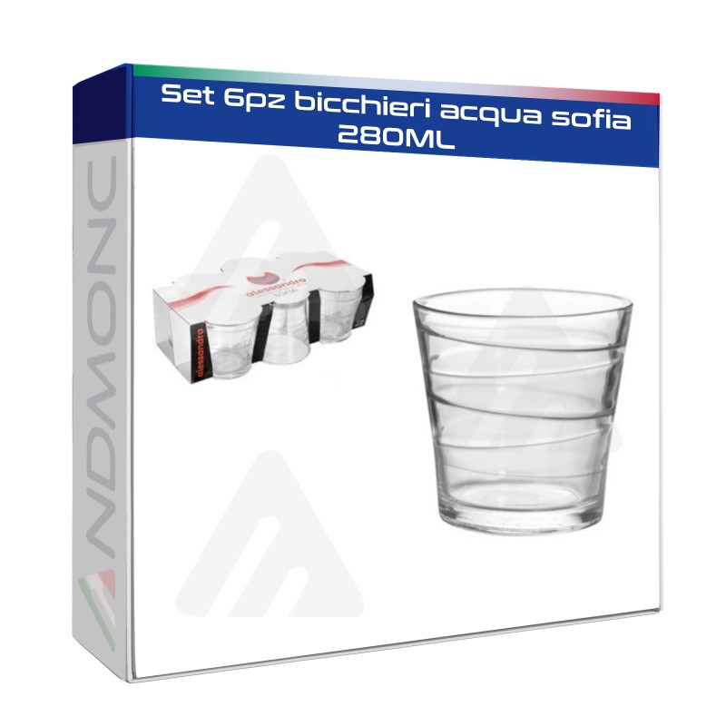 Set 6pz bicchieri acqua sofia 280ML