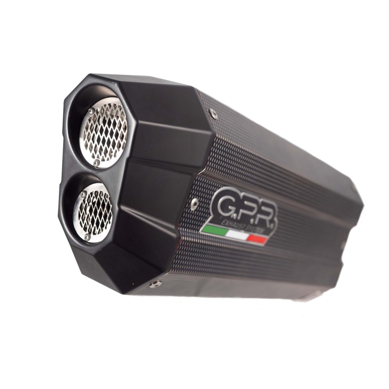 Scarico GPR compatibile con Bmw R 1250 R -Rs 2019-2020, Sonic Poppy, Scarico omologato, silenziatore con db killer estraibile e 