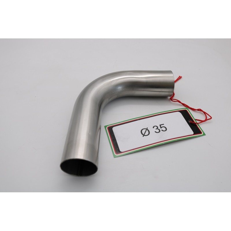 Scarico GPR compatibile con Cafè Racer Cafè Racer 1980-2021, Curva inox - Inox Curve Diam 35, Curva inox - Inox Curve Diam 35