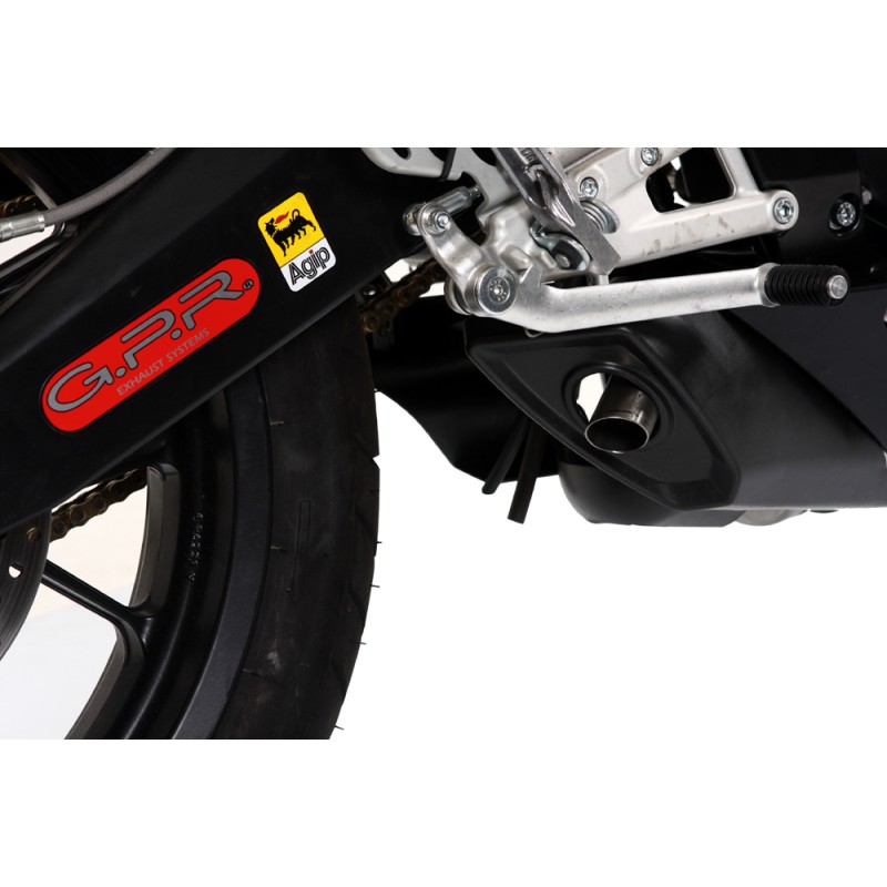 Scarico GPR compatibile con Derbi Gpr 125 2009-2010, Alluminio Ghost, Scarico completo omologato,fornito con db killer estraibil