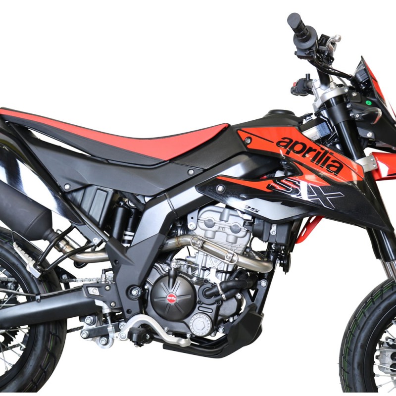 Scarico GPR compatibile con F.B. Mondial Smx 125 Enduro 2021-2023, Decatalizzatore, Collettore tubo decatalizzatore