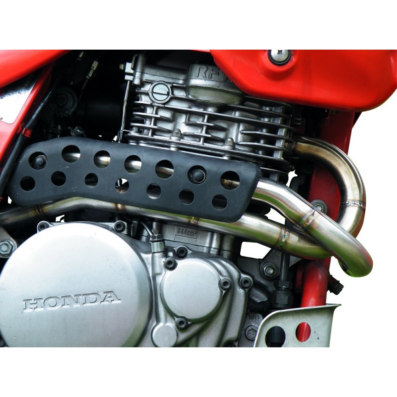 Scarico GPR compatibile con Honda Dominator Nx 650 1998-2001, Decatalizzatore, Collettore tubo decatalizzatore