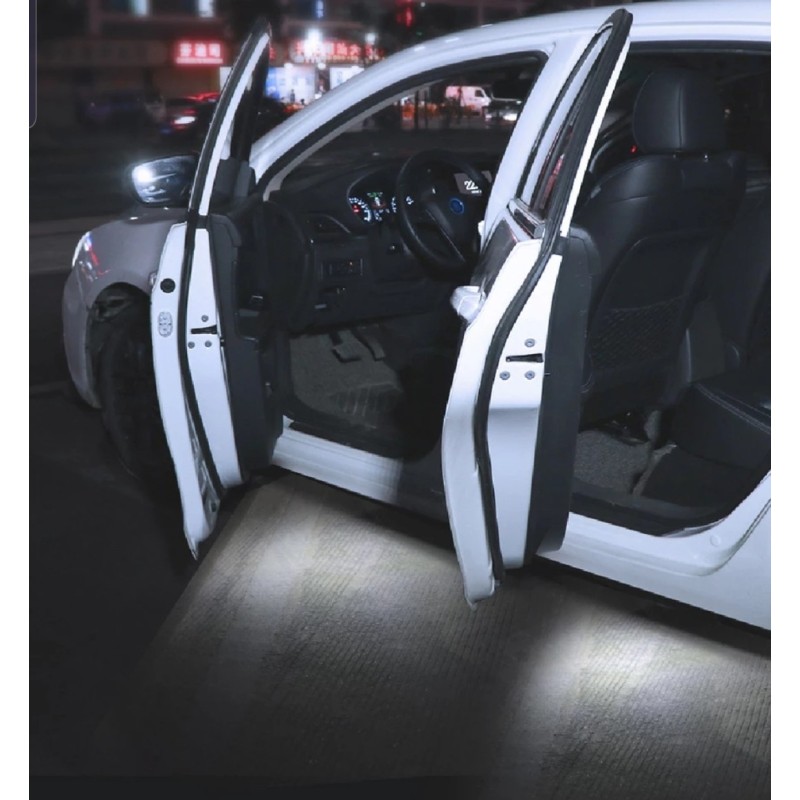 Luci sottoporta senza fili led bianco 2pz per tutte le Abarth