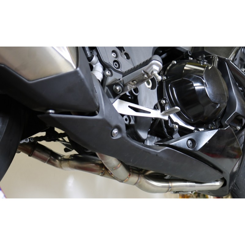 Scarico GPR compatibile con Kawasaki Z 1000 2010-2014, Decatalizzatore, Collettore decatalizzore, applicazione racing