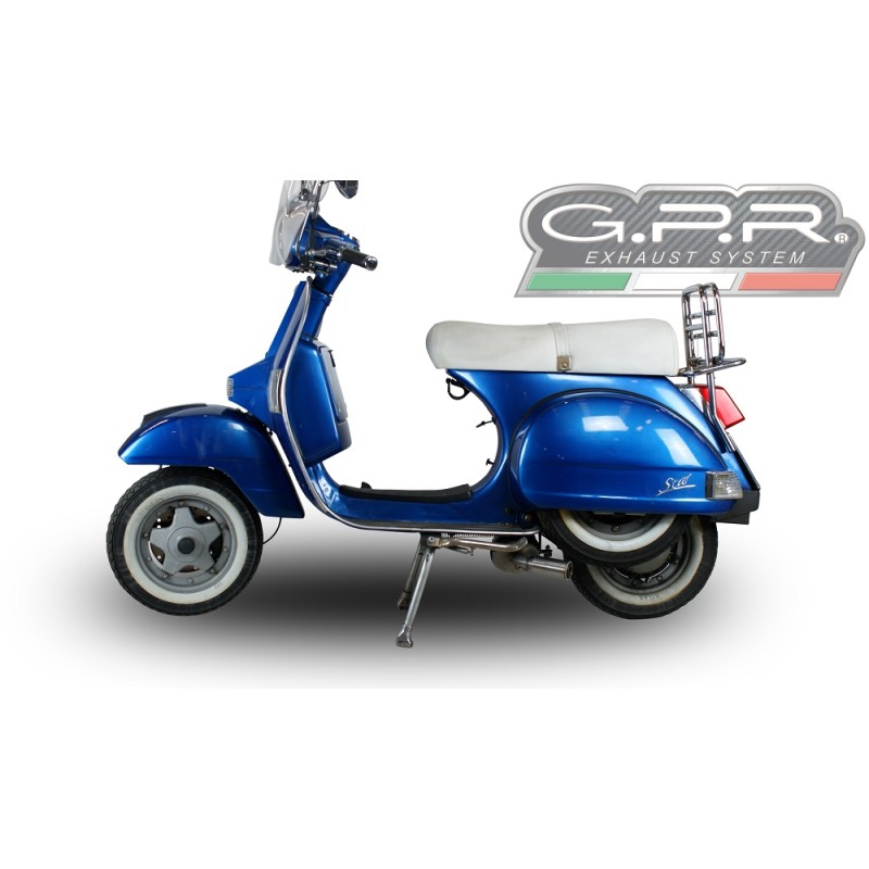 Scarico GPR compatibile con Lml Star 200 4T a marce - 4ST with gears 2011-2016, Alluminio, Scarico completo omologato,fornito co