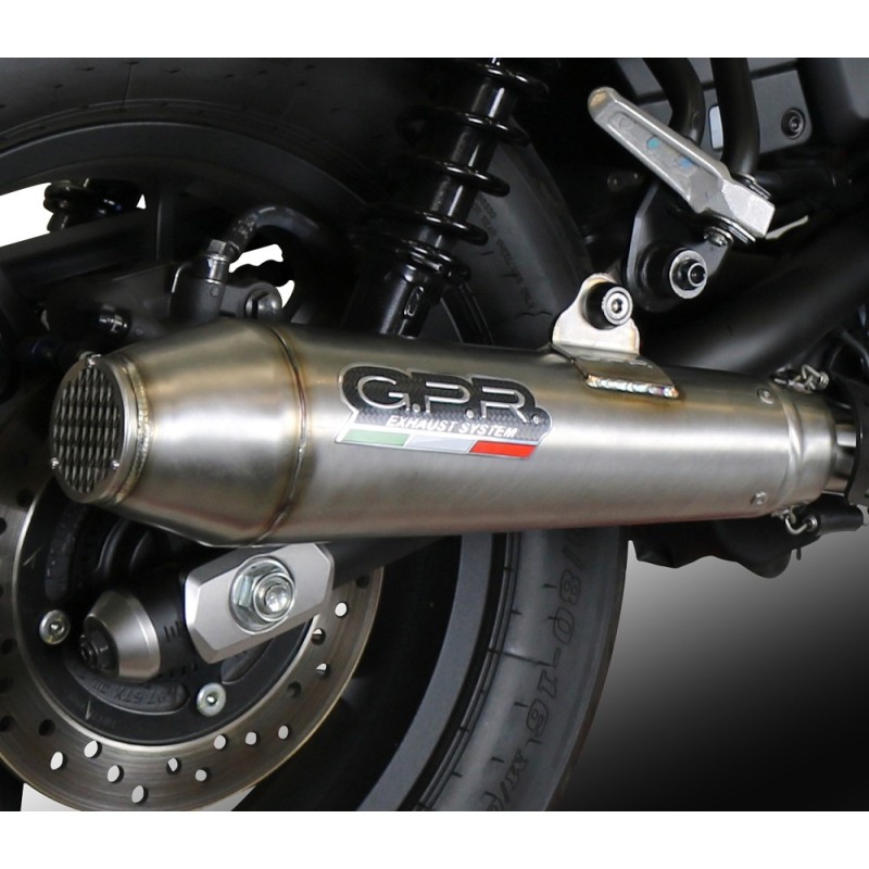 Scarico GPR compatibile con Triumph Tiger 1200 explorer XR - XRT - XCX - XCA 2011-2016, Mx-Cone, Scarico omologato, silenziatore