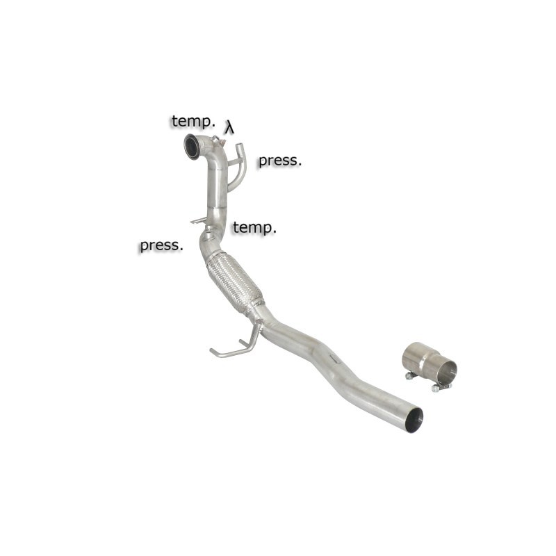 RAGAZZON Volkswagen Touran (typ 1T) 2003- 2.0TDi DPF (103/125kW) 2005-2010 Tubo sostituzione catalizzatore e filtro antiparticol