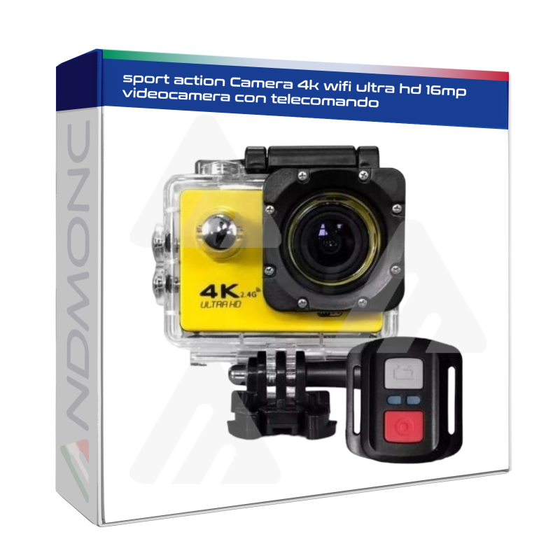 sport action Camera 4k wifi ultra hd 16mp videocamera con telecomando