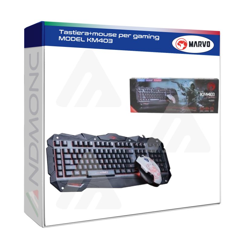 Marvo Tastiera+mouse per gaming MODEL KM403