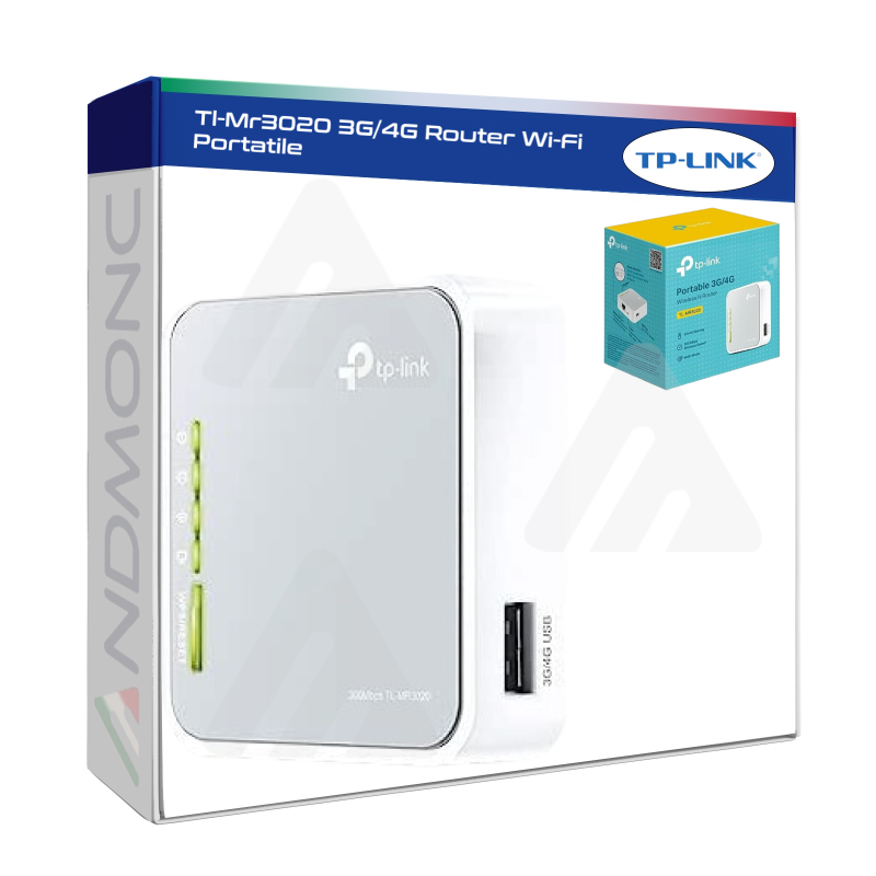 Tp-Link Tl-Mr3020 3G/4G Router Wi-Fi Portatile