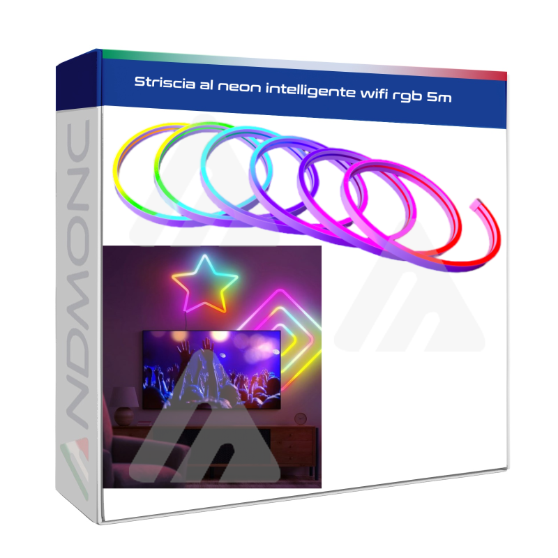 Striscia al neon intelligente wifi rgb 5m