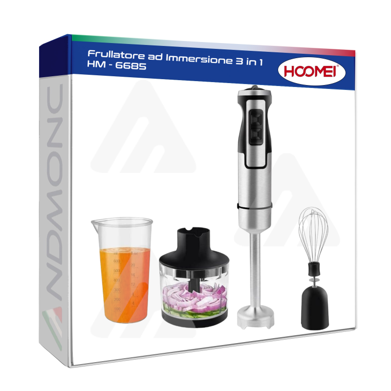 Hoomei Frullatore ad Immersione 3 in 1 HM - 6685