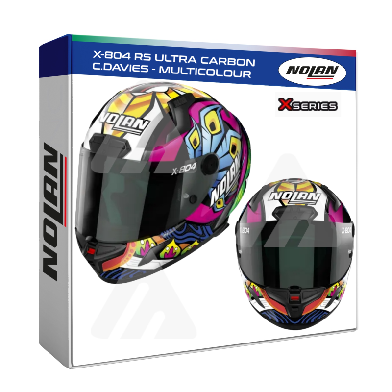 Casco Integrale Nolan X-804 RS ULTRA CARBON (C.DAVIES - MULTICOLOUR)