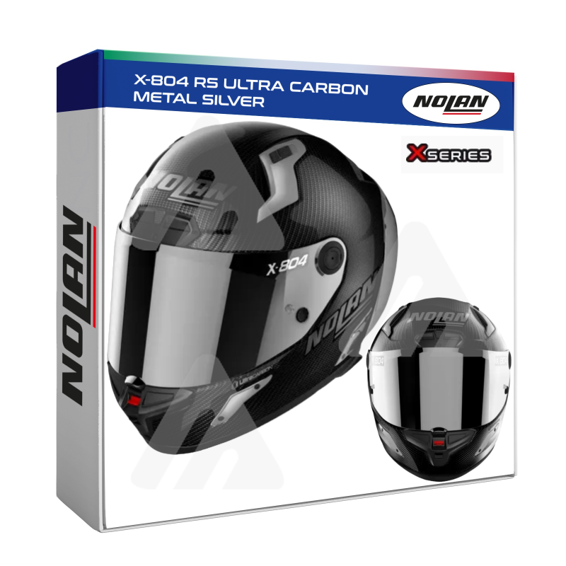 Casco Integrale Nolan X-804 RS ULTRA CARBON (METAL SILVER)