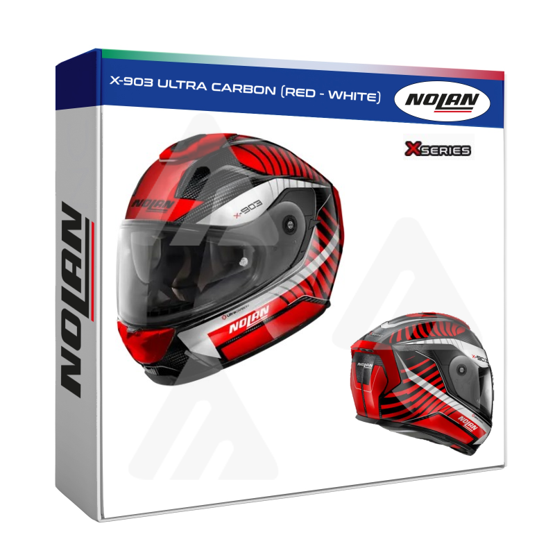 Casco Integrale Nolan X-903 ULTRA CARBON (RED - WHITE)