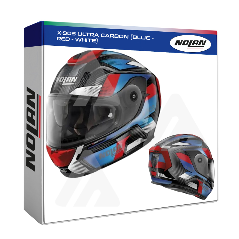 Casco Integrale Nolan X-903 ULTRA CARBON (BLUE - RED - WHITE)