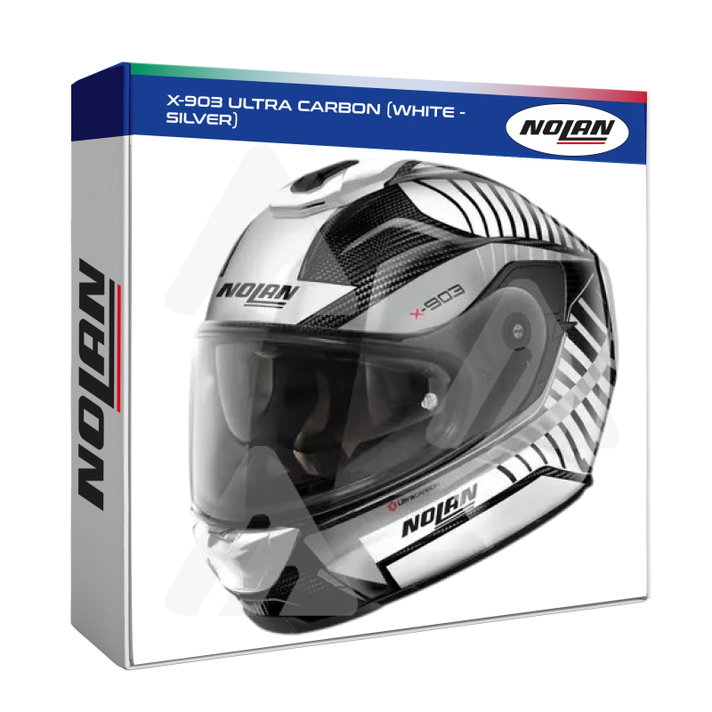 Casco Integrale Nolan X-903 ULTRA CARBON (WHITE - SILVER)