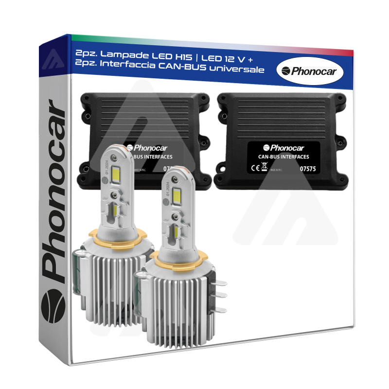 Coppia Lampade H15 | LED 12 V Phonocar CAN BUS