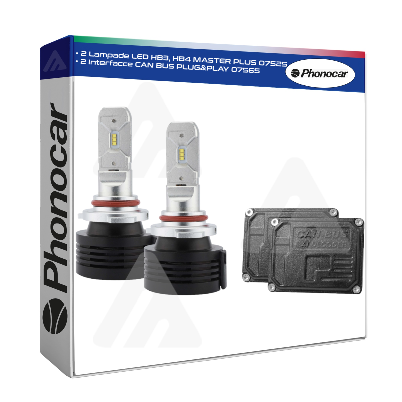 Coppia Lampade HB3, HB4 | LED 12 V Phonocar CAN BUS