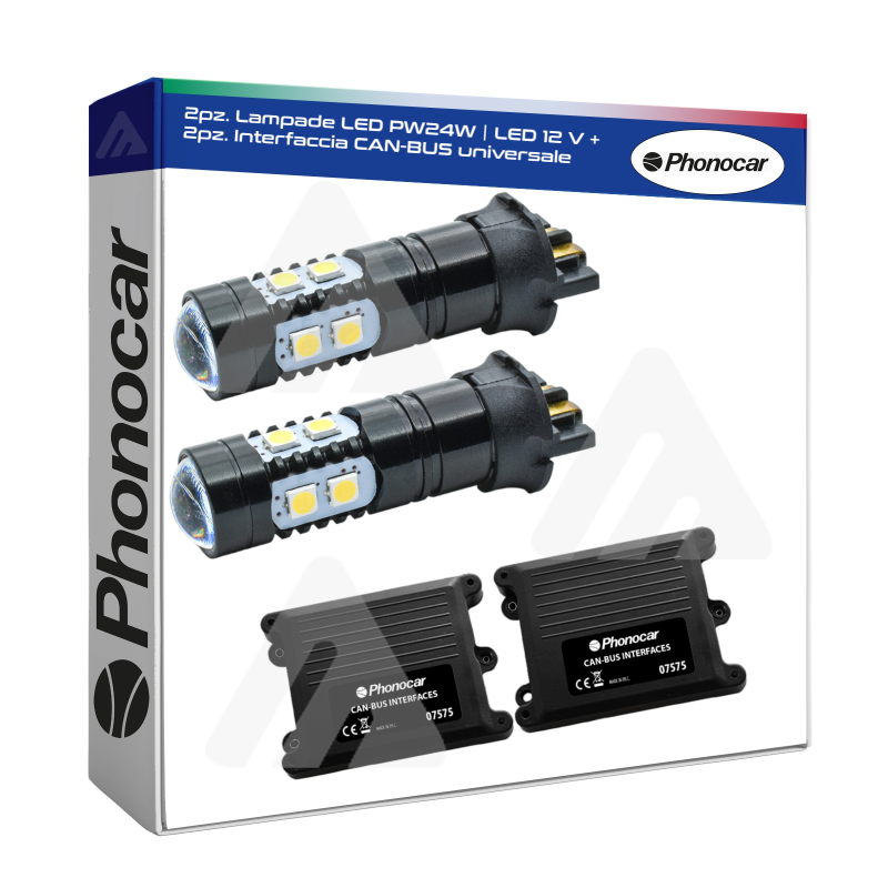 Coppia Lampade PW24W | LED 12 V Phonocar CAN BUS