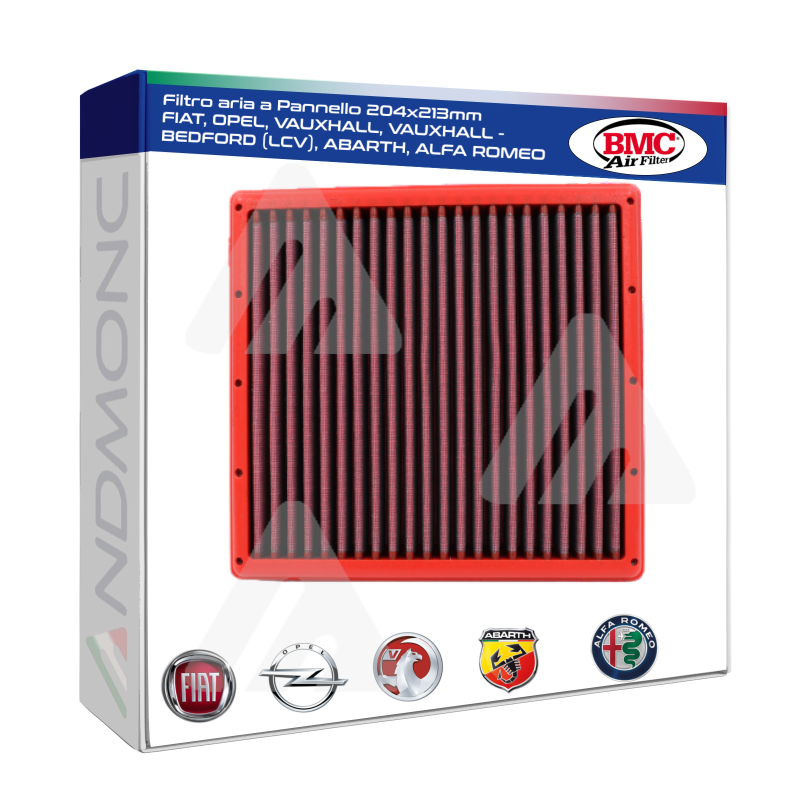 Filtro Aria BMC Sportivo a Pannello FB555/01 Compatibile Fiat, Opel, VAUXHALL, Abarth, Alfa R.