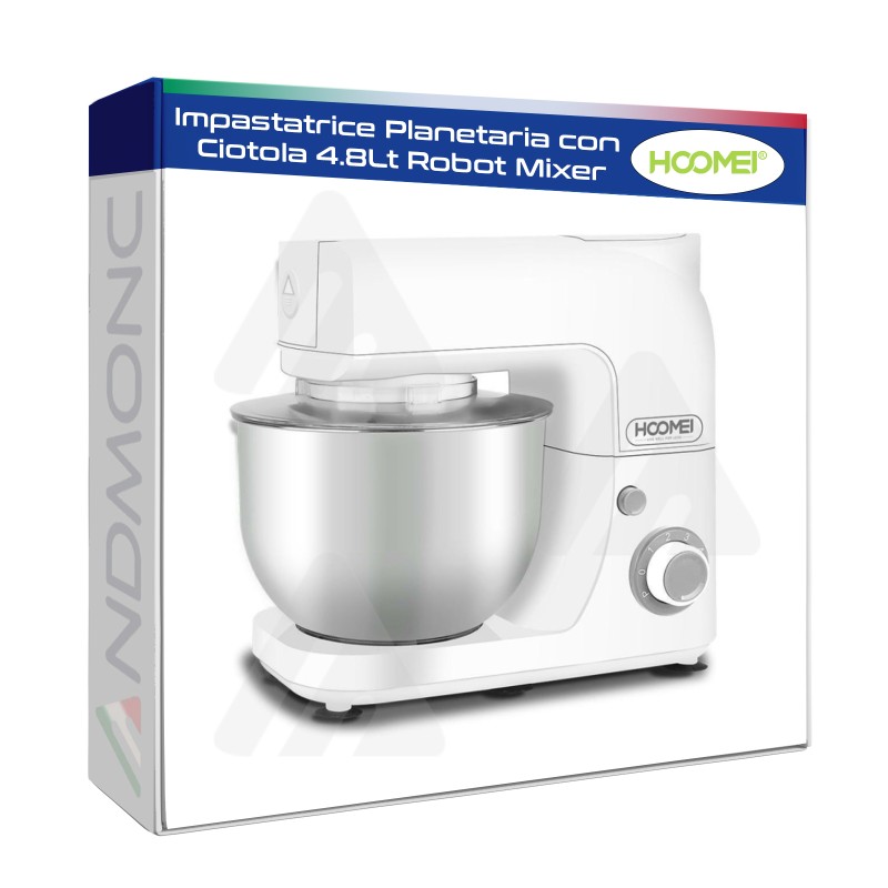 Impastatrice Planetaria con Ciotola 4.8Lt Robot Mixer