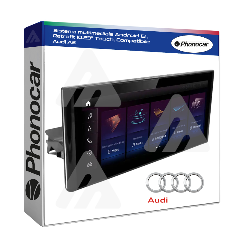 Phonocar Sistema Multimediale Autoradio Retrofit Audi A3 Android 13 10.25"