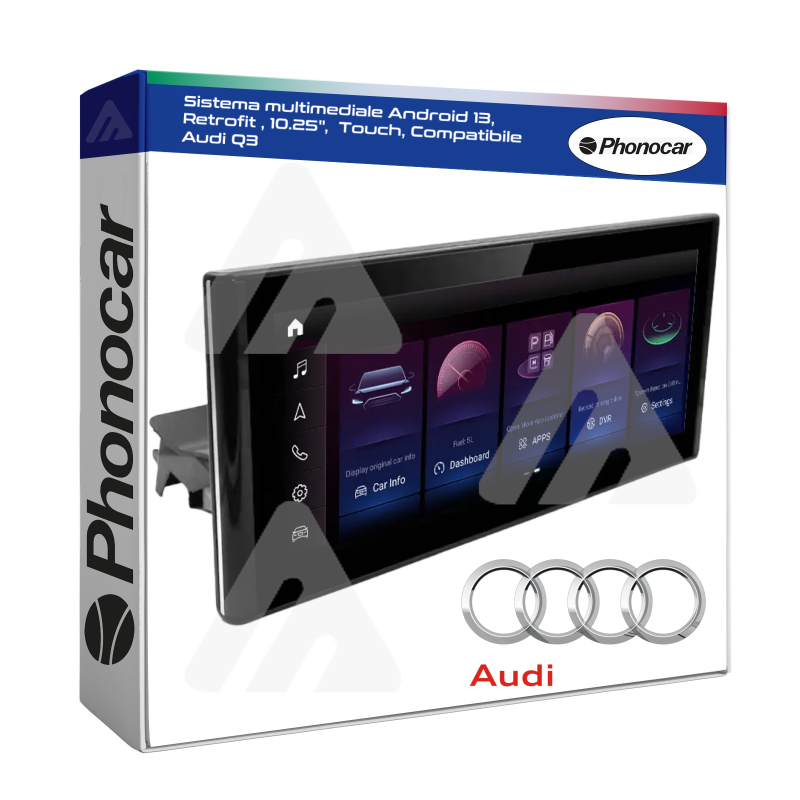 Phonocar Sistema Multimediale Autoradio Retrofit Audi Q3 Android 13 10.25"