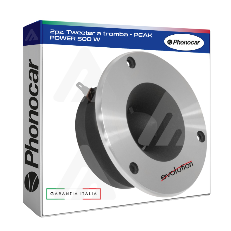 2pz. Phonocar Altoparlanti Tweeter a tromba - PEAK POWER 500 W