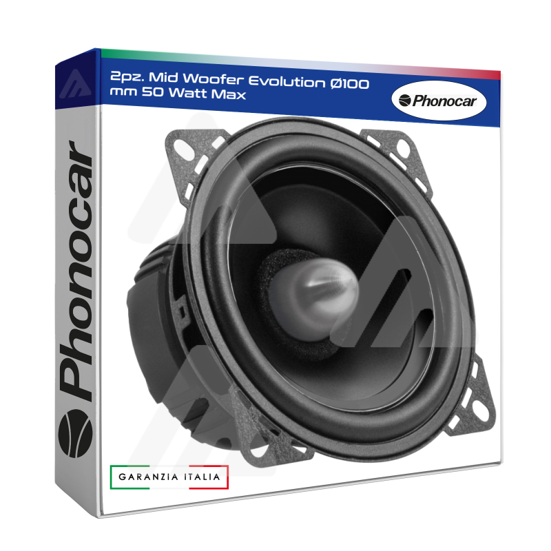 2pz. Phonocar Altoparlanti Mid Woofer Evolution Ø100 mm 50 Watt Max