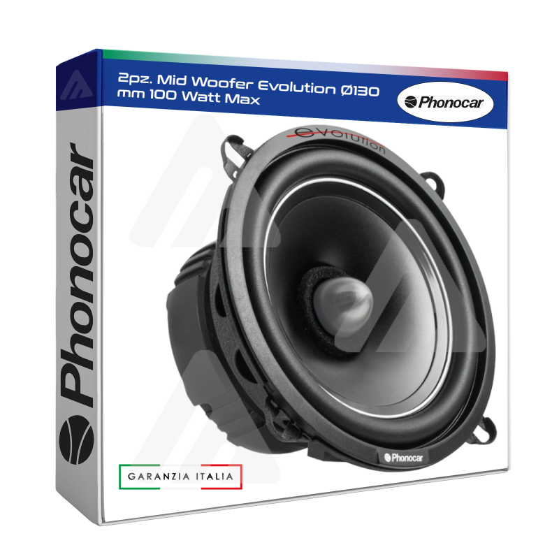 2pz. Phonocar Altoparlanti Mid Woofer Evolution Ø130 mm 100 Watt Max