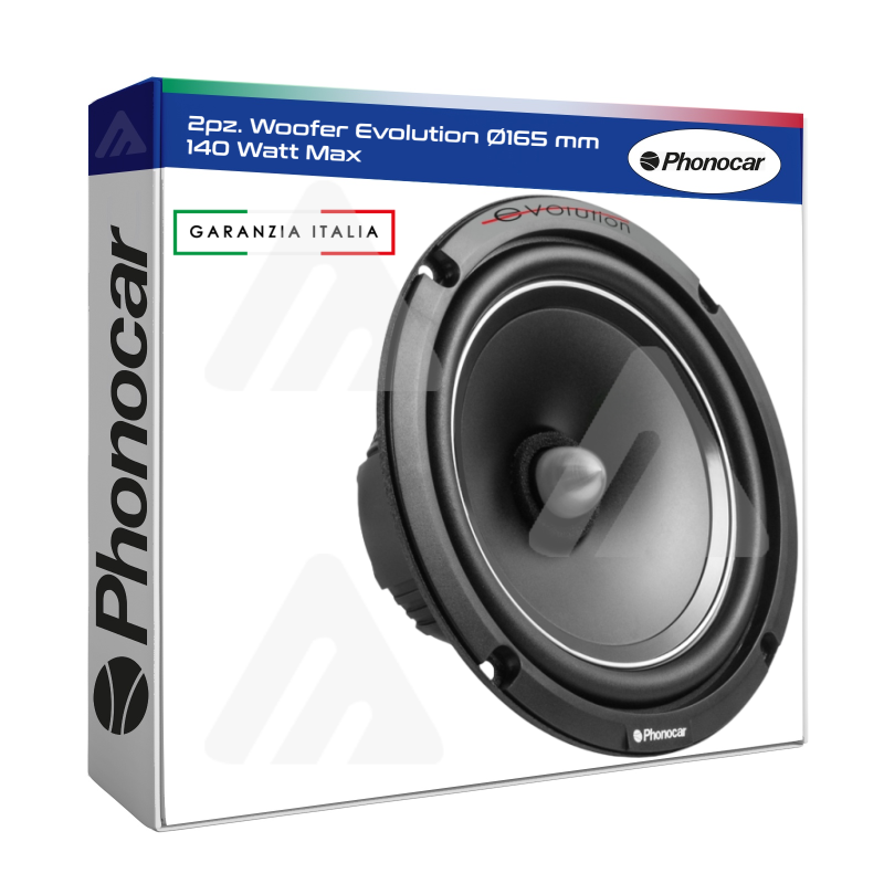 2pz. Phonocar Altoparlanti Woofer Evolution Ø165 mm 140 Watt Max