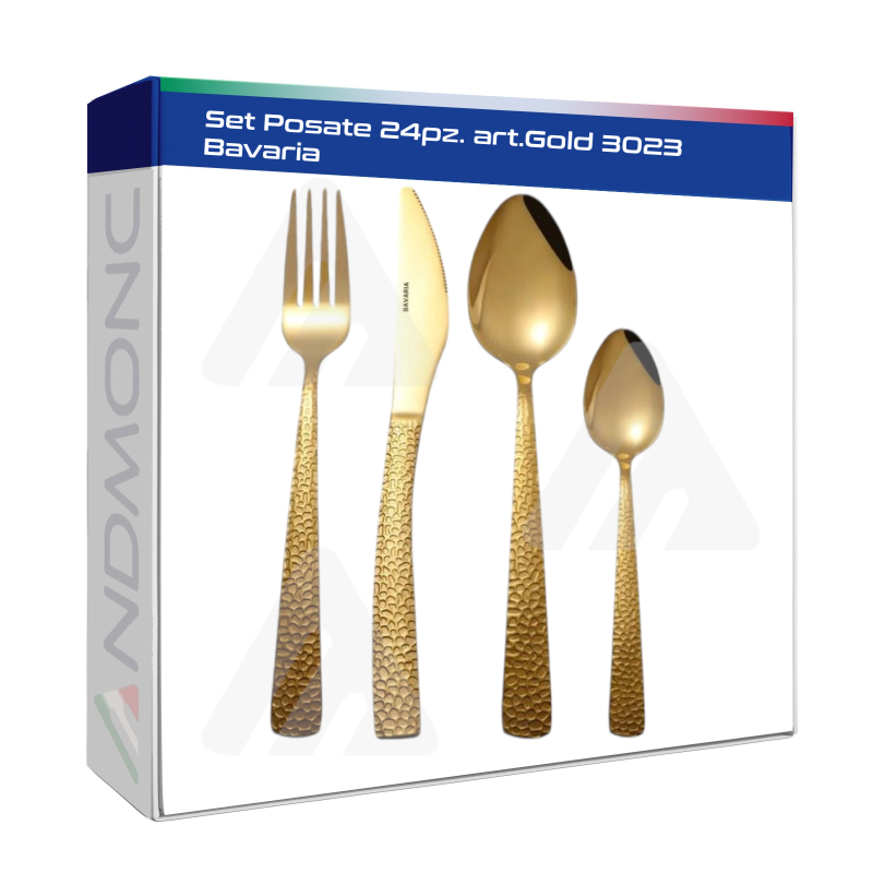 Set Posate 24pz. art.Gold 3023 Bavaria