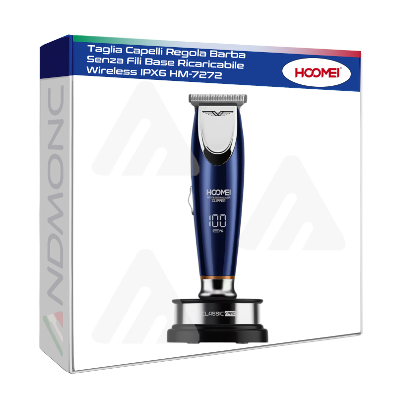 Taglia Capelli Regola Barba Senza Fili Base Ricaricabile Wireless IPX6 HM-7272