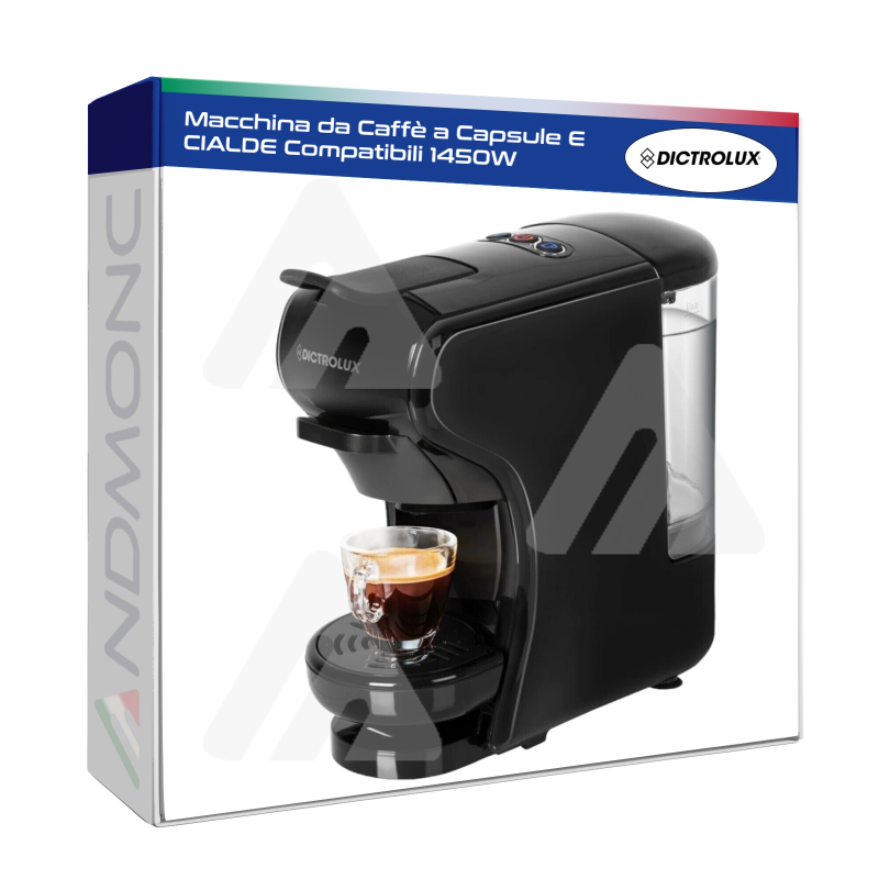 Macchina da Caffè a Capsule E CIALDE Compatibili 1450W