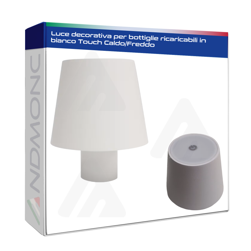 Lampada da Tavolo LED Luce decorativa per bottiglie ricaricabili in bianco Touch Caldo/Freddo