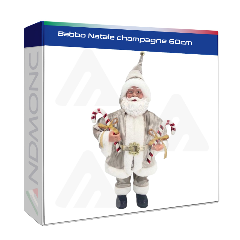 Babbo Natale champagne 60cm