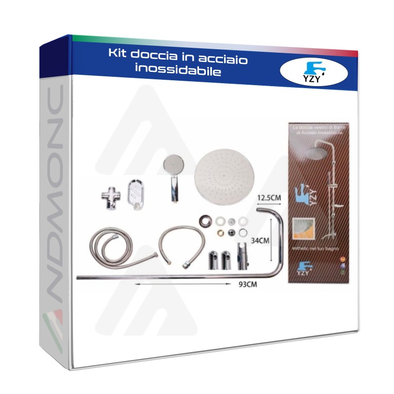 Kit doccia in acciaio inossidabile 99004