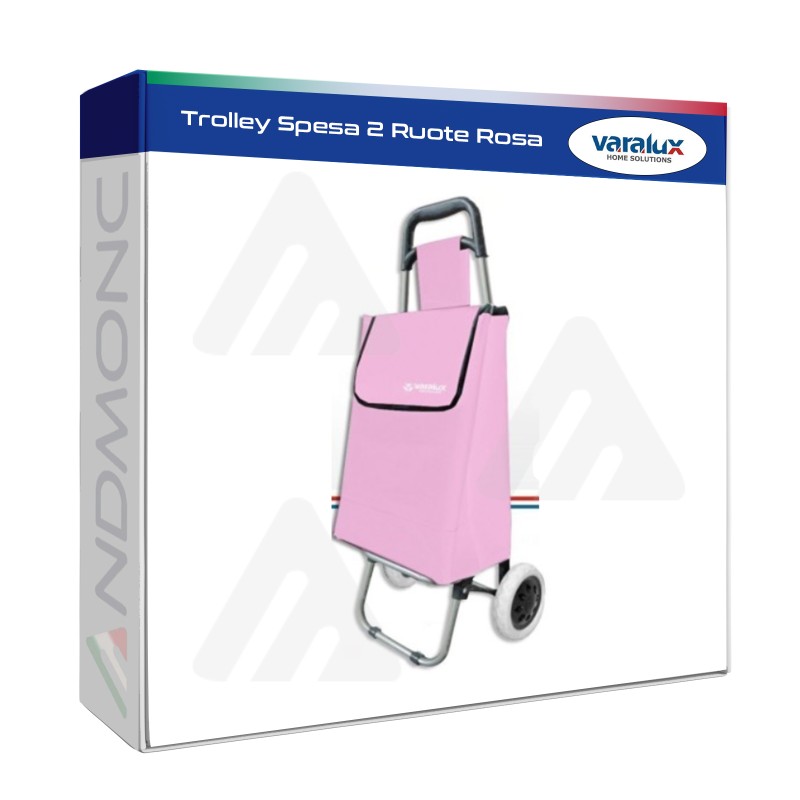 Trolley Spesa 2 Ruote Rosa