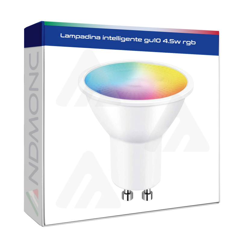 Lampadina intelligente gu10 4.5w rgb