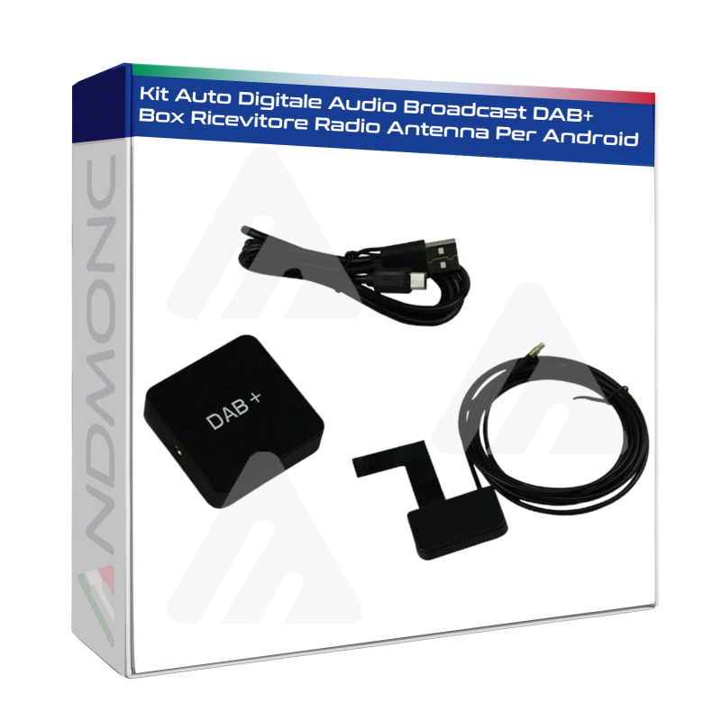 Kit Auto Digitale Audio Broadcast DAB+ Box Ricevitore Radio Antenna Per Android