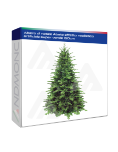 Albero di natale Abete effetto realistico artificiale super verde 150cm