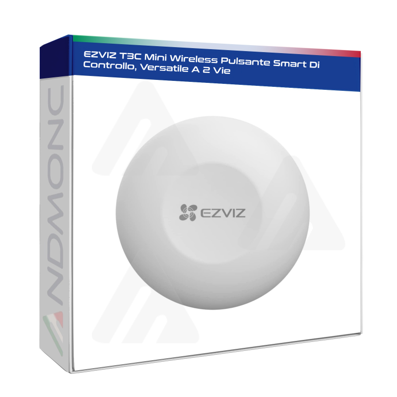 EZVIZ T3C Mini Wireless Pulsante Smart Di Controllo, Versatile A 2 Vie