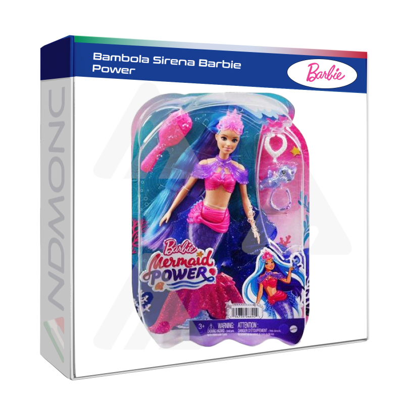 Bambola Barbie Sirena power toys giocattoli bambina