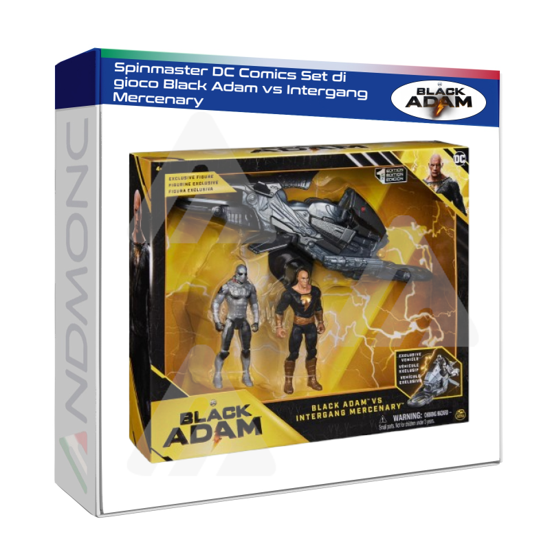 Spinmaster DC Comics Set di gioco Black Adam vs Intergang Mercenary